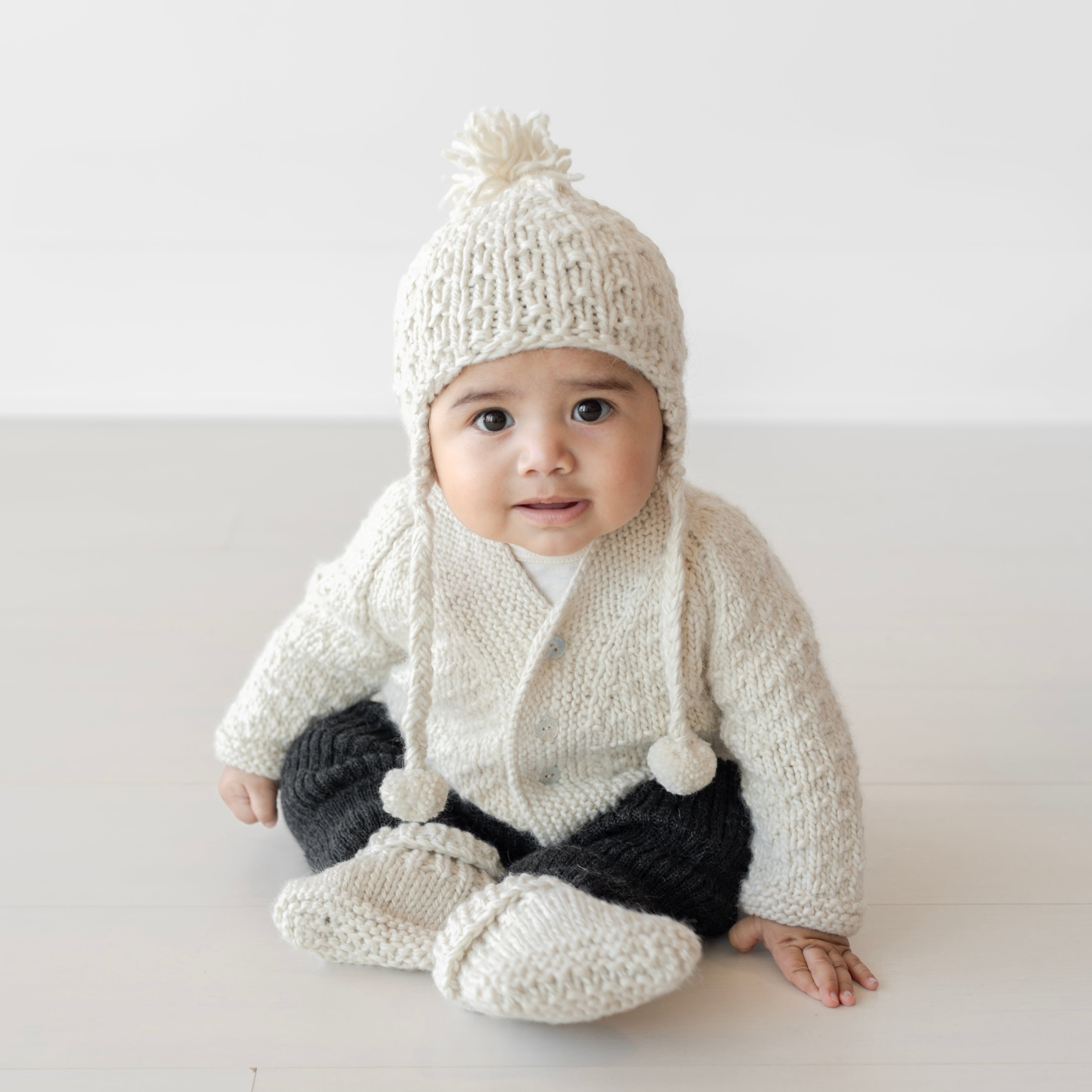 Natural Dyed Hat with Ear Flaps