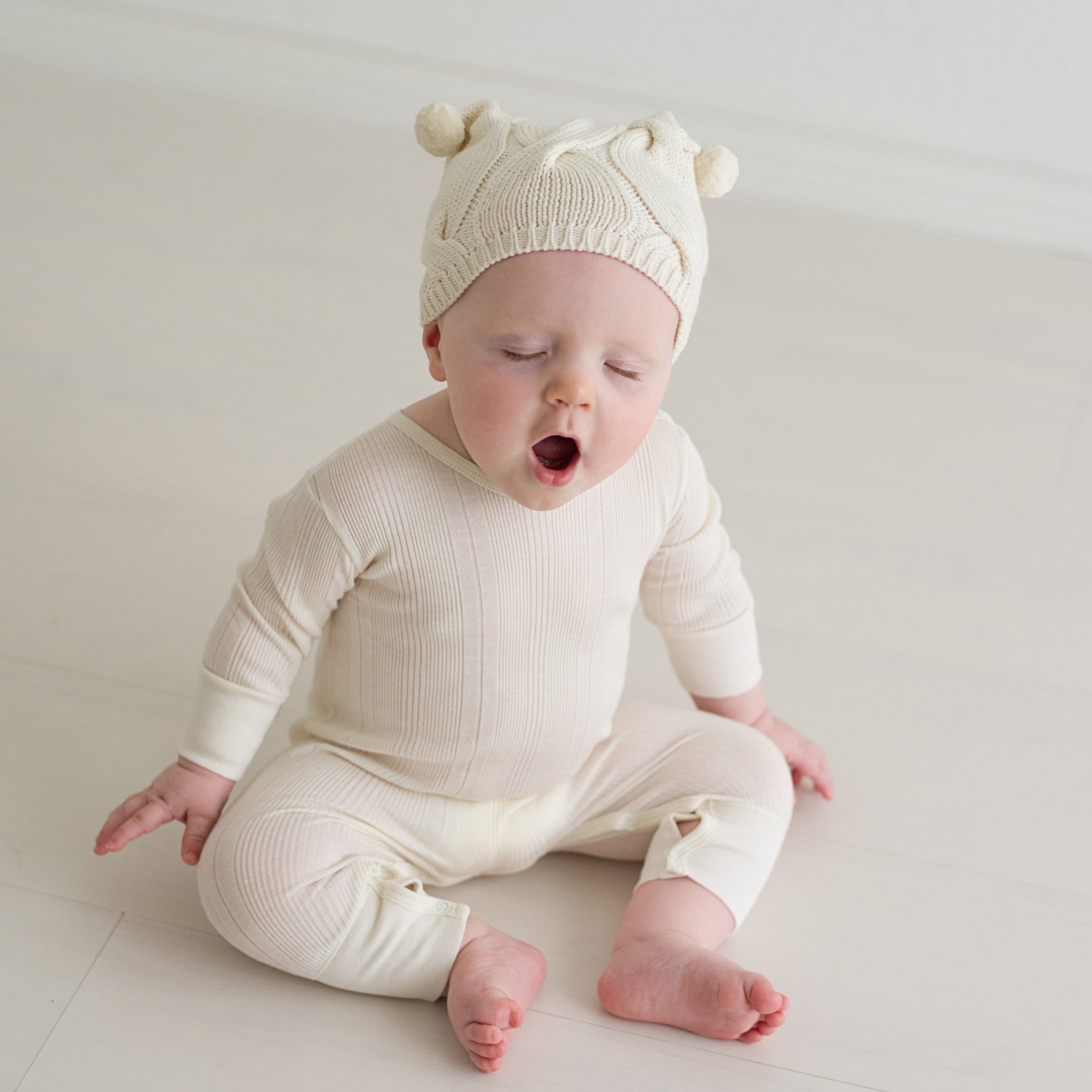 Variegated Ribbed Crewneck Coverall