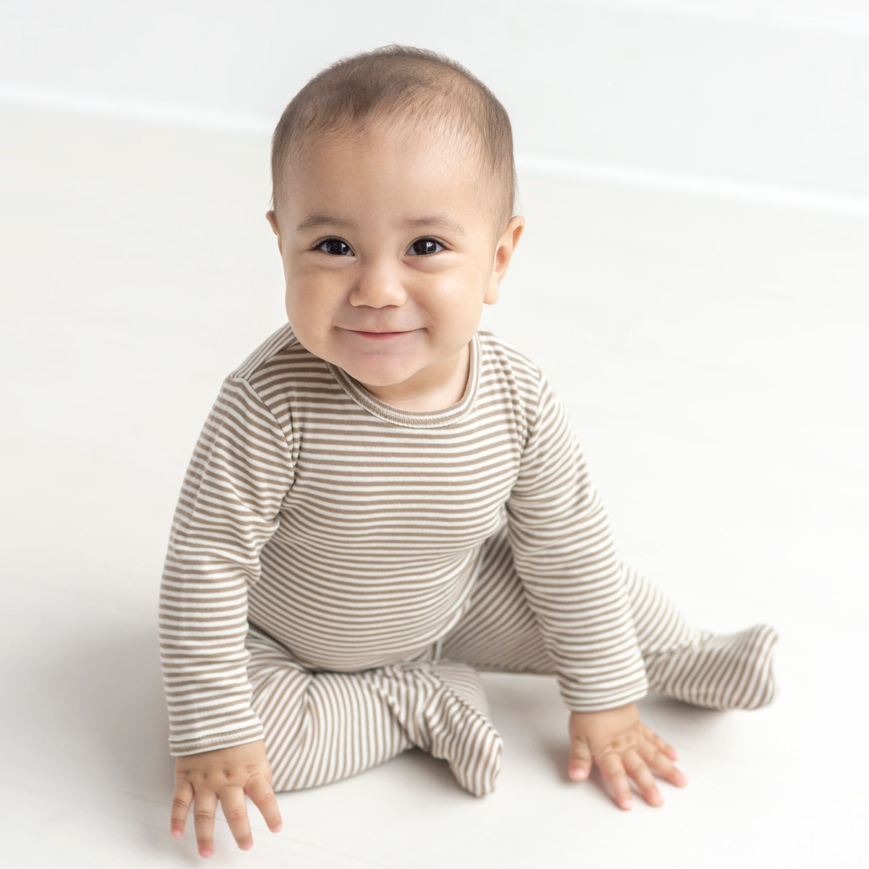 Petite Stripe Footie with Back Closure